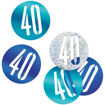 Picture of BIRTHDAY BLUE GLITZ NUMBER 40 CONFETTI